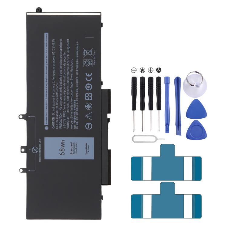 Batterie lithium-ion 7,6 V 68 Wh GJKNX pour Dell Latitude 15 5591 5280 5290 5480 5490 5580 5590 3520 3530 M3520 M3530 P27S