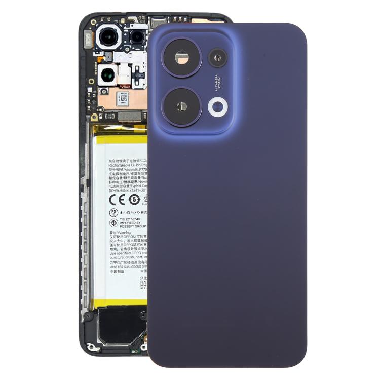 Coque arrière de batterie d'origine pour OPPO Reno13 avec cache d'objectif d'appareil photo