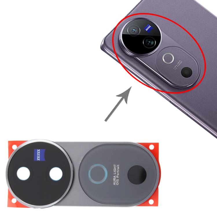 Cache d'objectif de caméra arrière d'origine pour Vivo V40
