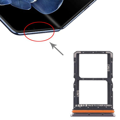 Pour Xiaomi Mix Fold 4 Tiroir de carte SIM d'origine + Tiroir de carte SIM