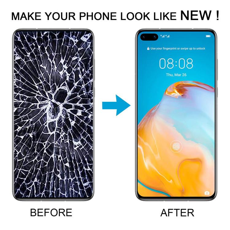 For Huawei P40 TFT LCD Screen Digitizer Full Assembly with Frame, Not Supporting Fingerprint Identification