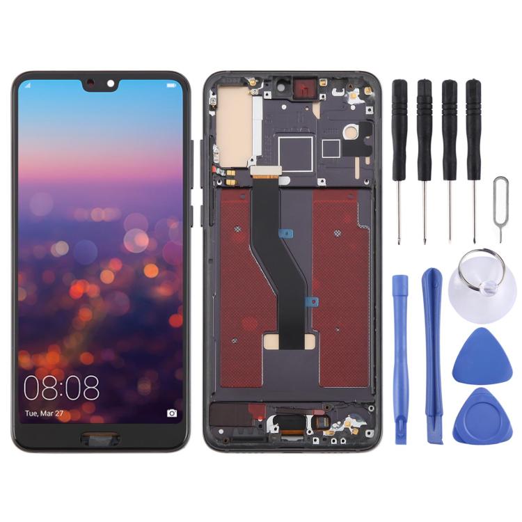 Écran LCD TFT complet avec châssis pour Huawei P20 Pro, ne prenant pas en charge l'identification par empreinte digitale