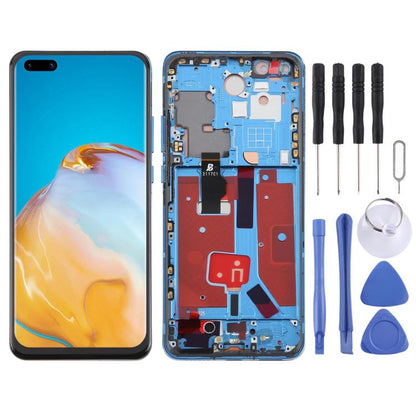 For Huawei P40 Pro TFT LCD Screen Digitizer Full Assembly with Frame, Not Supporting Fingerprint Identification