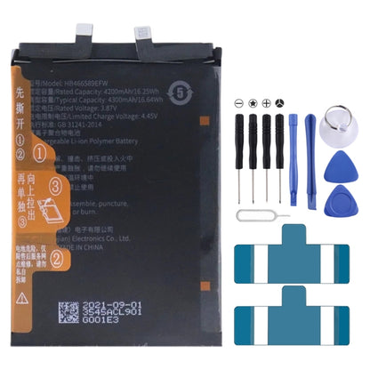 Batterie de remplacement 4200mAh pour Honor 50 Lite/Huawei Nova 8i NTN-LX1 NEN-LX1 4300mAh HB466589EFW