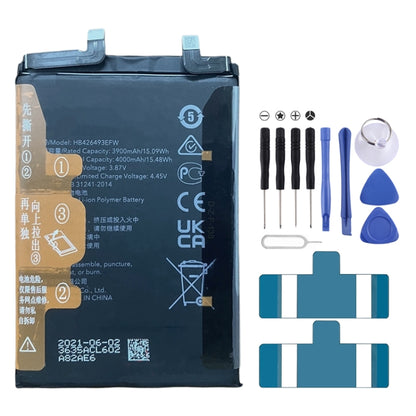 Batterie de remplacement 4000mAh pour Honor 50 se JLH-AN00 / Huawei Nova 9 SE FIO-BD00 / Nova 10 NCO-AL00 HB426493EFW