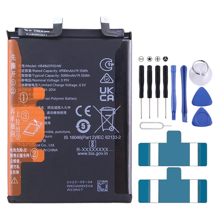 Remplacement de la batterie 5000mAh pour Honor 90 REA-AN00/90 Pro REP-AN00 HB486591EHW