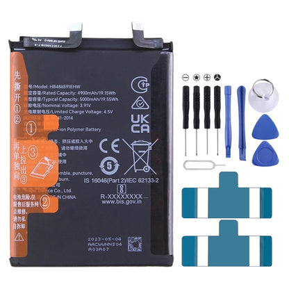 Remplacement de la batterie 5000mAh pour Honor 90 REA-AN00/90 Pro REP-AN00 HB486591EHW