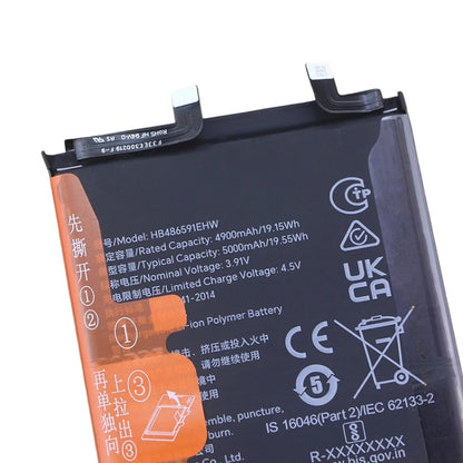 Remplacement de la batterie 5000mAh pour Honor 90 REA-AN00/90 Pro REP-AN00 HB486591EHW