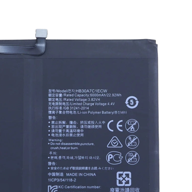 Batterie de remplacement 6000mAh, pour Huawei MediaPad M6 Turbo 8.4 / M6 8.4 VRD-AL09 VRD-AL10 VRD-W10 VRD-W09 HB30A7C1ECW