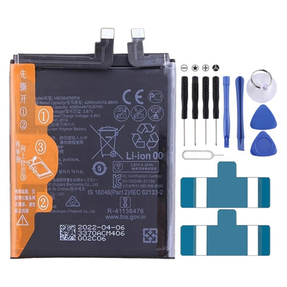 Batterie de remplacement pour Huawei P50 Pro JAD-AL00 JAD-AL60 4360mAh HB536479EFW