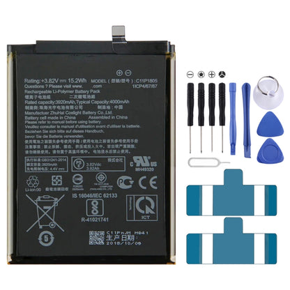 Batterie de remplacement 4000mAh pour ASUS Zenfone Max M2 ZB633KL C11P1805