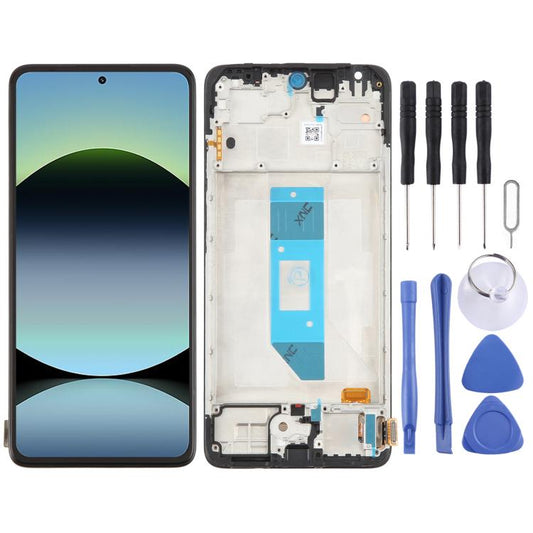 For Xiaomi Redmi Note 14 4G AMOLED Original LCD Screen Digitizer Full Assembly with Frame