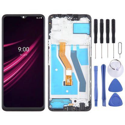 Pour T-Mobile REVVL V + 5G Écran LCD Numériseur Assemblage complet avec cadre