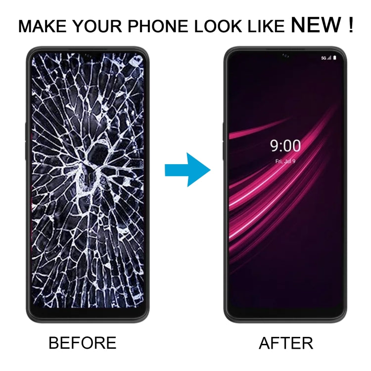 Pour T-Mobile REVVL V + 5G Écran LCD Numériseur Assemblage complet avec cadre
