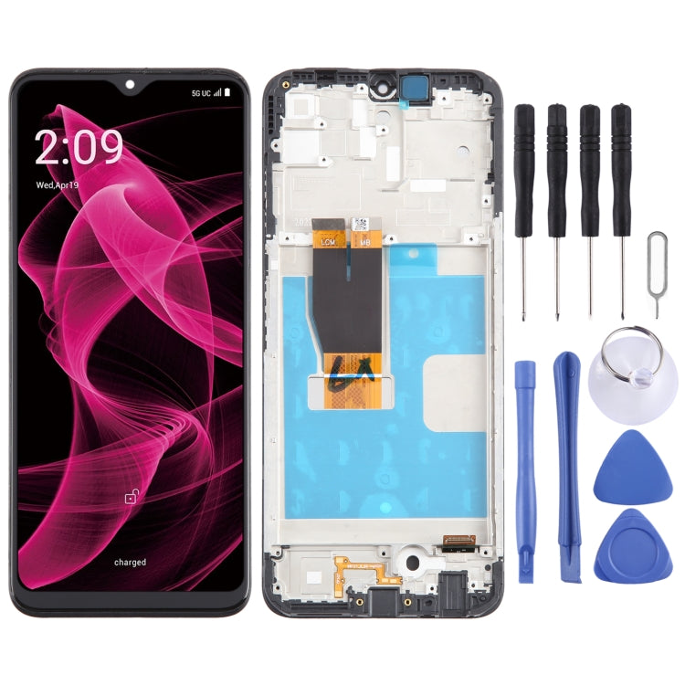 Pour t-mobile REVVL 6X Pro 5G écran LCD numériseur assemblage complet avec cadre