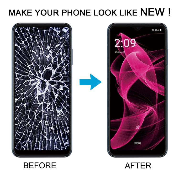 Pour t-mobile REVVL 6X Pro 5G écran LCD numériseur assemblage complet avec cadre