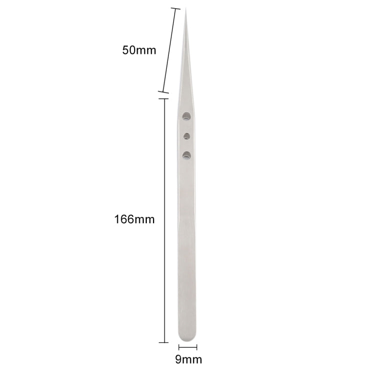 Pincettes de réparation de précision Aaa-12, pointe longue en acier inoxydable, Aaa-12