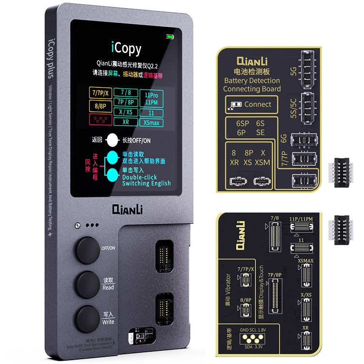 Qianli iCopy Plus – programmeur de réparation d'écran LCD 2 en 1, couleur originale, pour iPhone