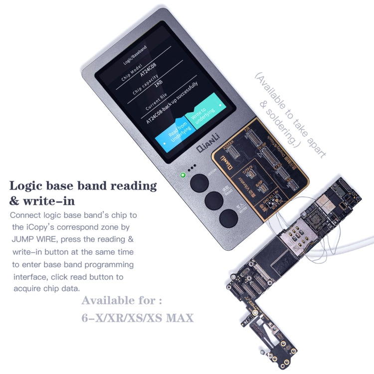 Qianli iCopy Plus 3 en 1 programmeur de réparation de couleur d'écran LCD d'origine pour iPhone