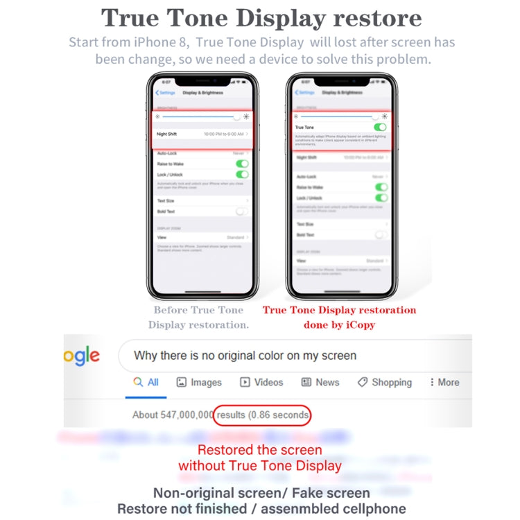 Qianli iCopy Plus 3 en 1 programmeur de réparation de couleur d'écran LCD d'origine pour iPhone