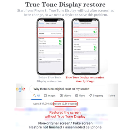 Qianli iCopy Plus 3 en 1 programmeur de réparation de couleur d'écran LCD d'origine pour iPhone