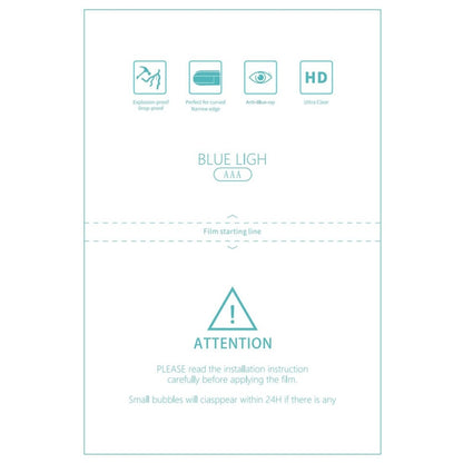 Fournitures de Film souple TPU anti-rayons bleus F0004, 50 pièces, pour coupe-protecteur