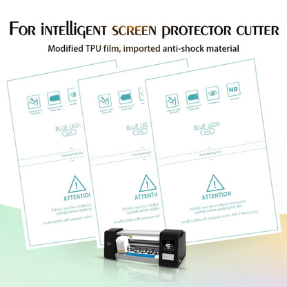 Fournitures de Film souple TPU anti-rayons bleus F0004, 50 pièces, pour coupe-protecteur