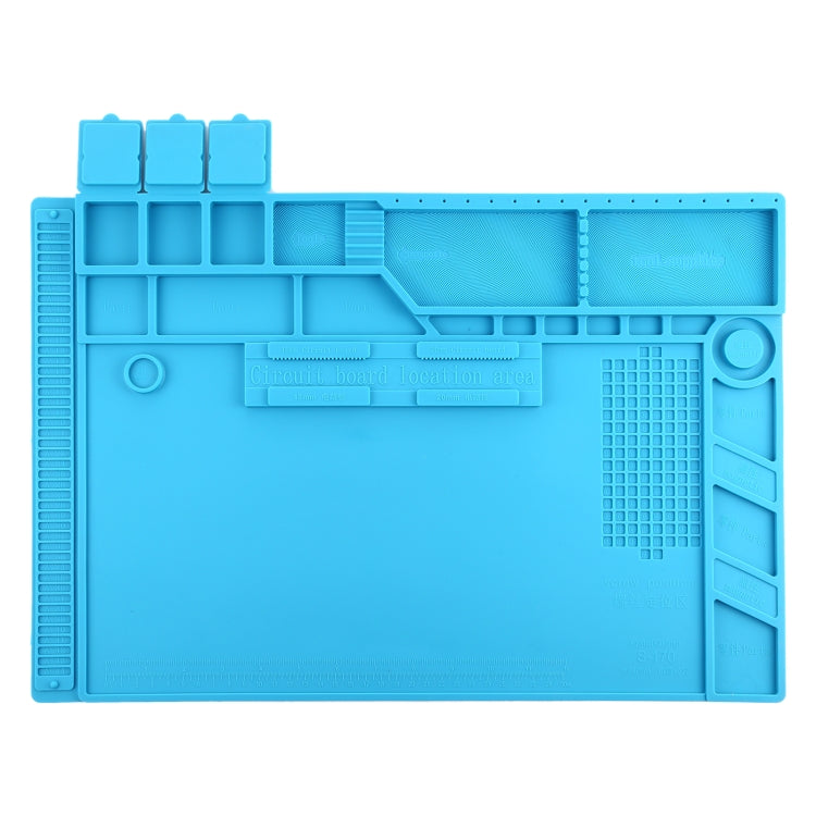 Tapis de réparation ESD résistant à la chaleur isolant S-170 avec magnétique, taille: 48 x 32 cm