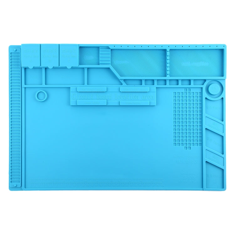 Tapis de réparation ESD résistant à la chaleur isolant S-170 avec magnétique, taille: 48 x 32 cm