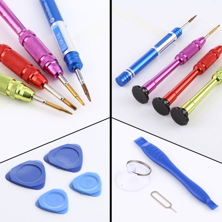 JIAFA Kit d'outils de tournevis d'outil à main de réparation 15 en 1 pour la série iPhone