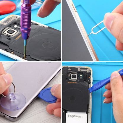 JIAFA Kit d'outils de tournevis d'outil à main de réparation 15 en 1 pour la série iPhone