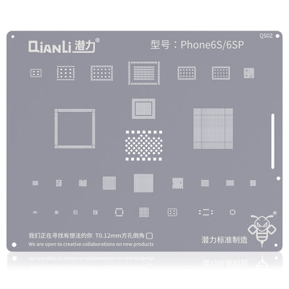 Qianli QS02 pochoirs bourdon BGA Reballing plantation plaque en fer blanc pour iPhone 6s/6s Plus