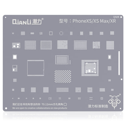 Pochoir de remplacement QIANLI QS05 Bumblebee pour iPhone XR / XS / XS Max
