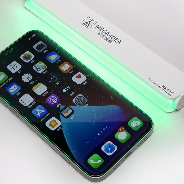 Afficher la lampe anti-poussière 2 écran LCD réparation lampe anti-poussière empreinte digitale anti-rayures changeur d'écran poussière lampe d'affichage pour téléphone portable LED verte