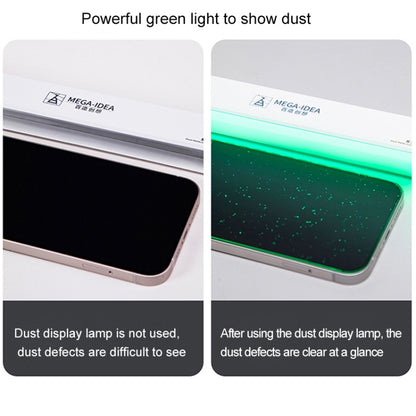 Afficher la lampe anti-poussière 2 écran LCD réparation lampe anti-poussière empreinte digitale anti-rayures changeur d'écran poussière lampe d'affichage pour téléphone portable LED verte