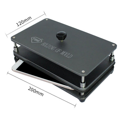 TBK TBK201 moule de maintien de pression universel moule d'ajustement d'écran de pression moule de compression de positionnement de couverture arrière de téléphone portable pour iPhone X
