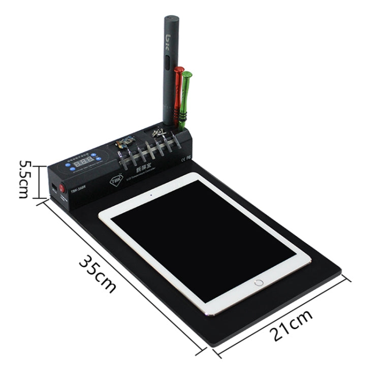 Machine de séparation de verre à écran tactile, contrôleur de température LCD sous vide TBK-568R 220V, avec boîte de rangement multifonction