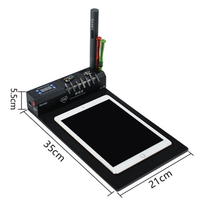 Machine de séparation de verre à écran tactile, contrôleur de température LCD sous vide TBK-568R 220V, avec boîte de rangement multifonction