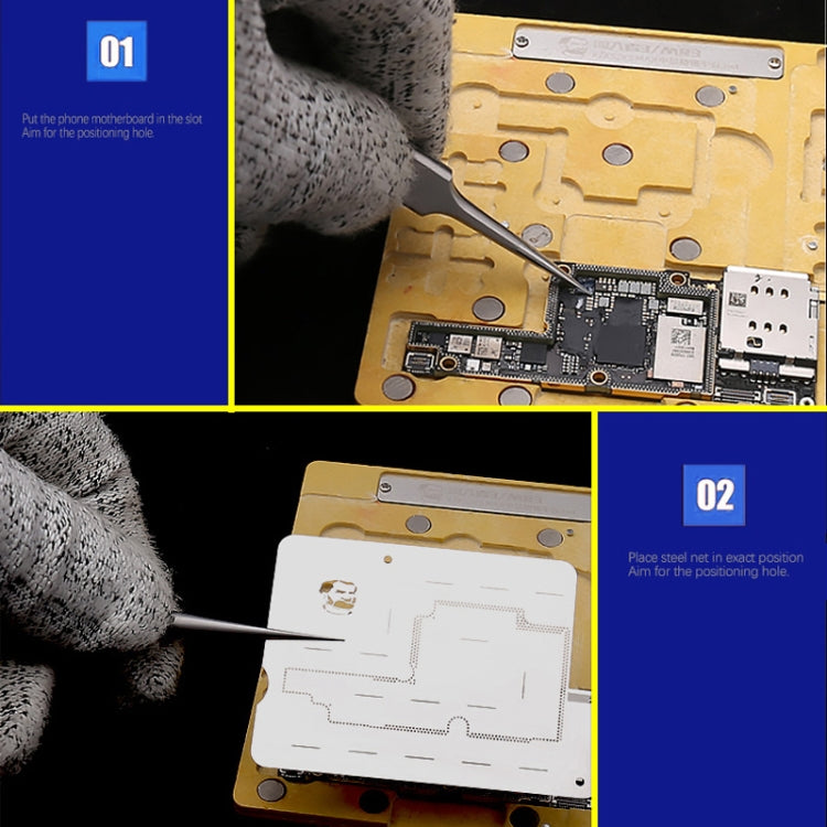 MECHANIC MR3 Plate-forme de plantation intermédiaire 3 en 1 pour iPhone X/XS/XS Max