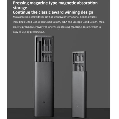 Kit de tournevis électrique de précision d'origine Xiaomi Mijia 25 en 1 boîtier en aluminium magnétique Rechargeable
