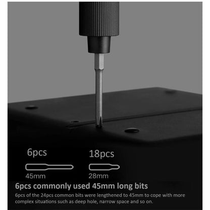 Kit de tournevis électrique de précision d'origine Xiaomi Mijia 25 en 1 boîtier en aluminium magnétique Rechargeable
