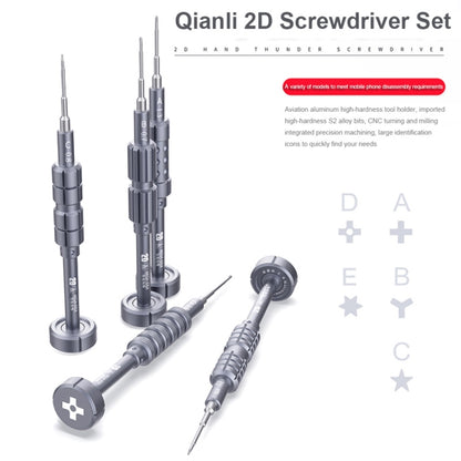 QIANLI Jeu de tournevis magnétiques à grenade 2D polyvalents 5 en 1