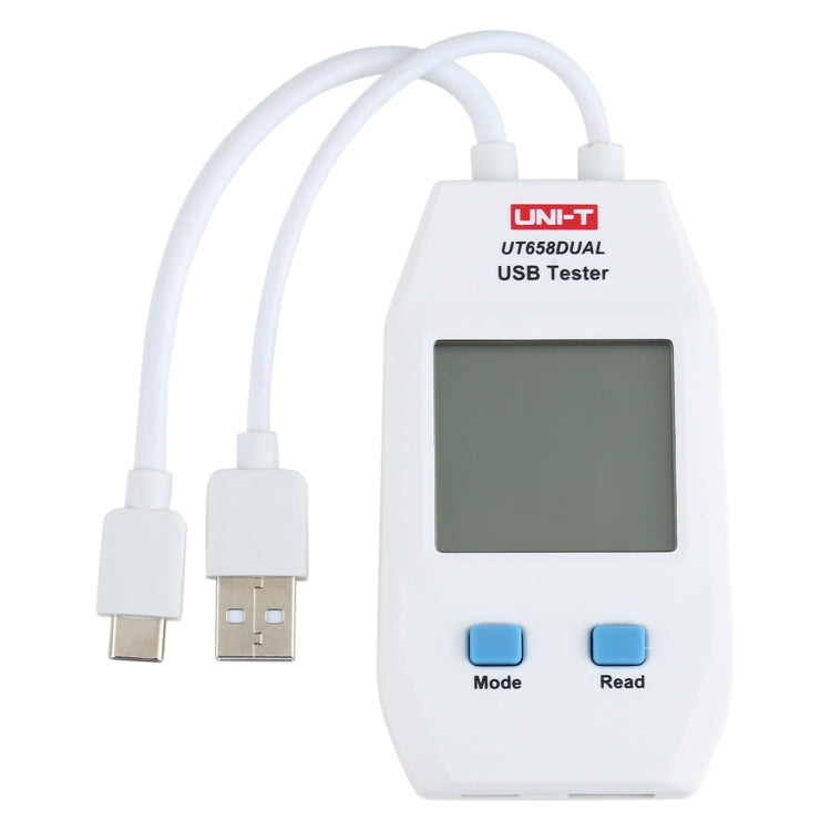 Voltmètre ampèremètre USB UNI-T, testeur UT658DUAL