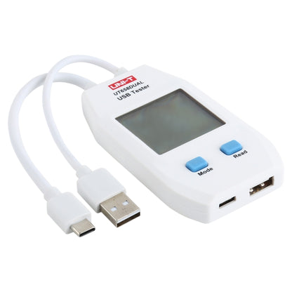 Voltmètre ampèremètre USB UNI-T, testeur UT658DUAL