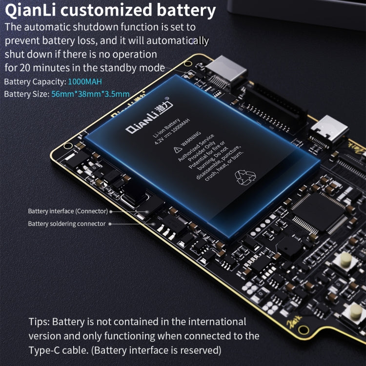 Qianli Apollo Interstellar One Dispositif de détection de restauration multifonctionnel (édition internationale) pour iPhone 11/11 Pro Max/11 Pro/X/XS/XS Max/XR/8/8 Plus/7/7 Plus