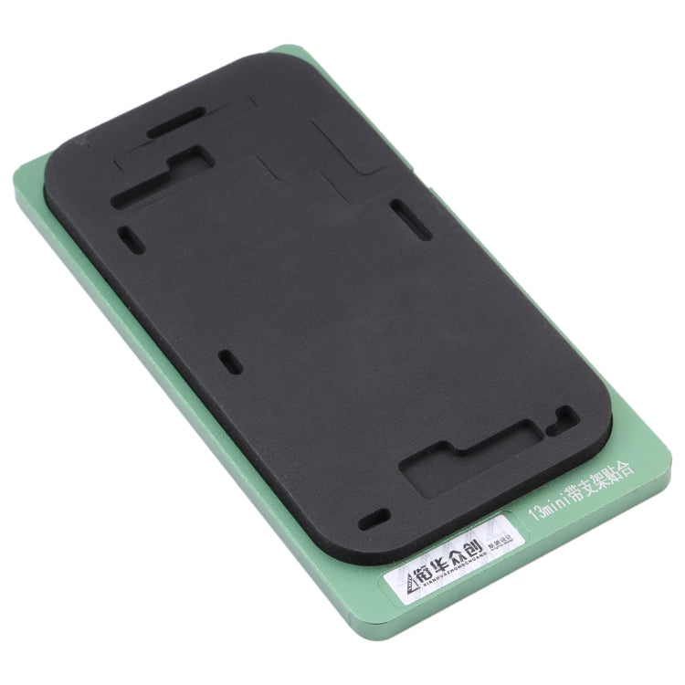 Écran LCD avec cadre, tapis de positionnement, moule fixe pour iPhone 13 Mini