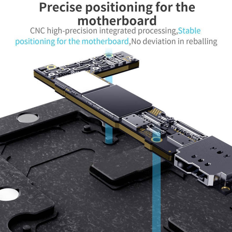 Qianli – plate-forme de reballage à cadre central 4 en 1, pour iPhone 12/12 Pro/12 Mini/12 Pro Max