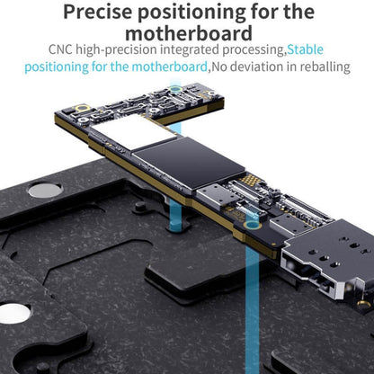Qianli – plate-forme de reballage à cadre central 4 en 1, pour iPhone 12/12 Pro/12 Mini/12 Pro Max