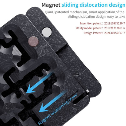 Qianli – plate-forme de reballage à cadre central 4 en 1, pour iPhone 12/12 Pro/12 Mini/12 Pro Max