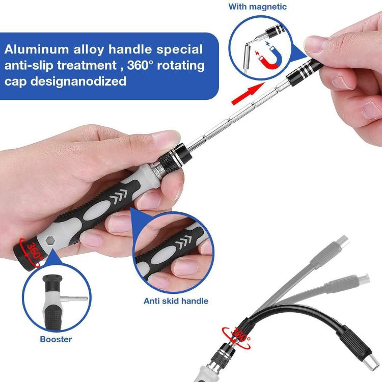 Kit de tournevis magnétique de précision 122 en 1
